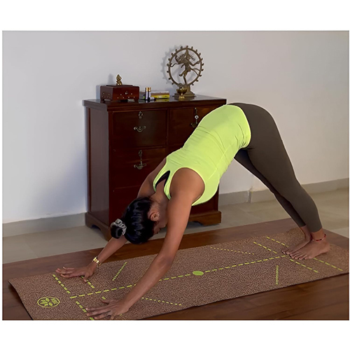 Cork And Natural Rubber Yoga Mat - Dimension (L*w*h): 6*2 Foot (Ft)