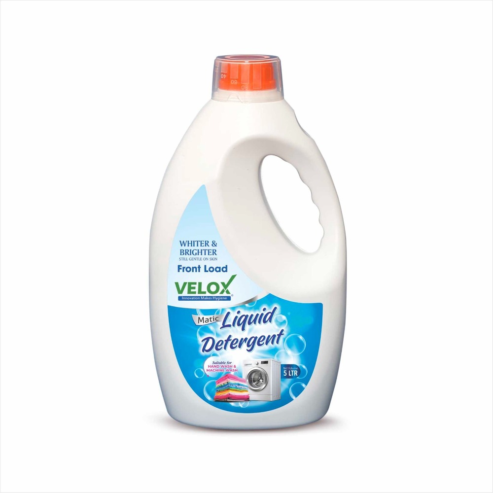 Liquid Detergent - 5 Ltr Size, White Color | Fresh Fragrance, Effective Laundry Cleaning for Comprehensive Laundry Applications