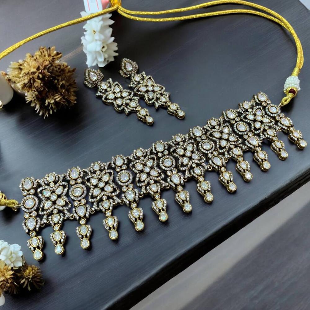 Statement Victorian Choker - Earrings Type: Dangle Earrings