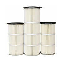 Spun Bonded Dust Collector Pleated Filter Bag - Color: White