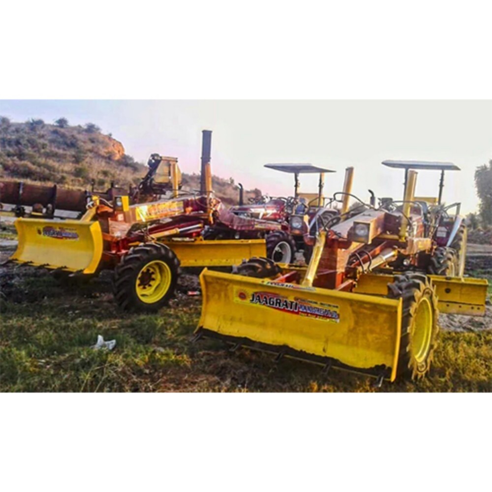 Ms Tractor Fitted Grader - Color: Yellow