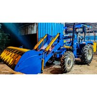 Tractor Front End Loader With Grabber - Color: Blue