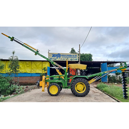 Hydraulic Pole Erection Machine - Color: Green