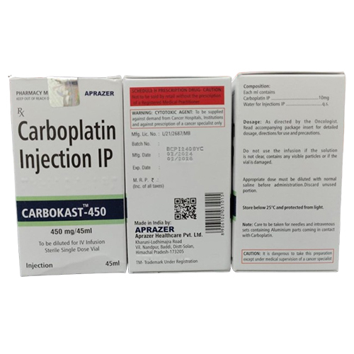 Carboplatin Injection Ip - Drug Type: General Medicines