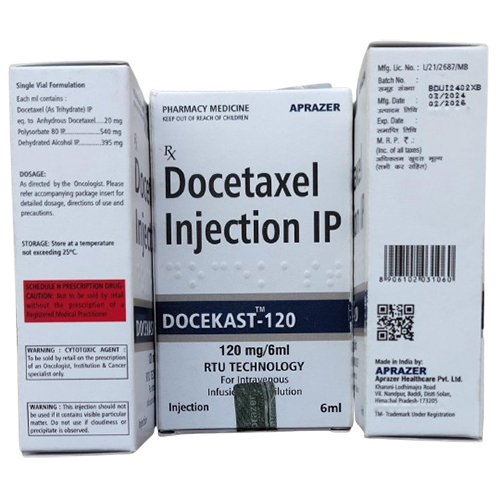 120Mg Docetaxel Injection Ip - Drug Type: General Medicines