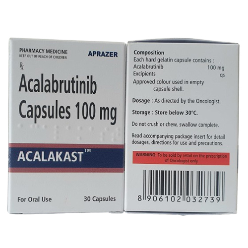 100Mg Acalabrutinib Capsules - Drug Type: General Medicines