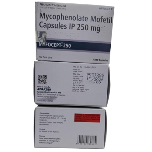 250Mg Mycophenolate Mefetil Capsules - Drug Type: General Medicines