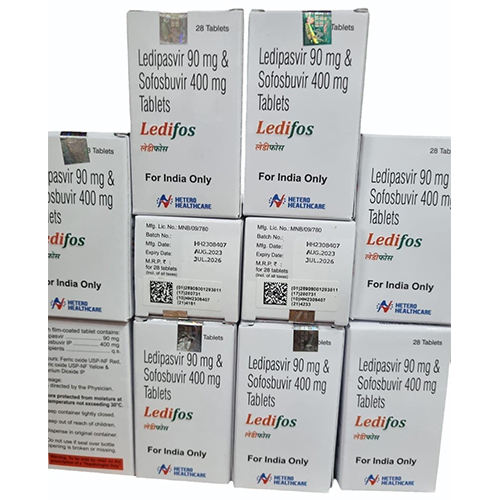 Ledipasvir 90mg And Sofosbuvir 400mg Tablets