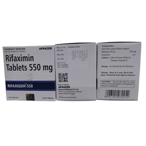 550mg Rifaximin Tablets