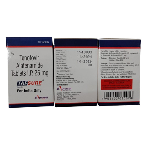 25mg Tenofovir Alafenamide Tablets IP