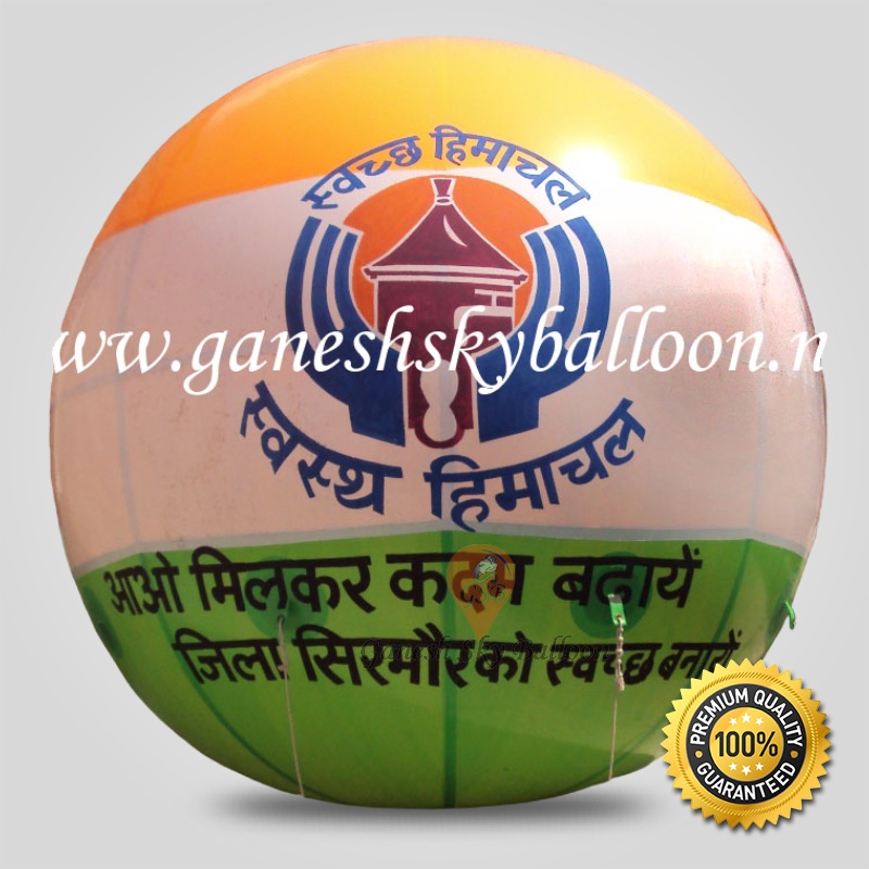 Hydrogen Gas Sky Advertising Balloon in India Flag Color