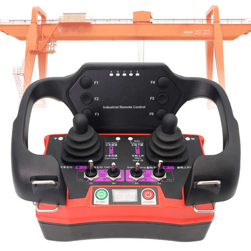2 Joysticks Customized Buttons Heat Resistant Crane Control - Color: Various Available