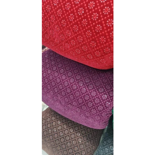 9000 Velvet Embroidery Fabric