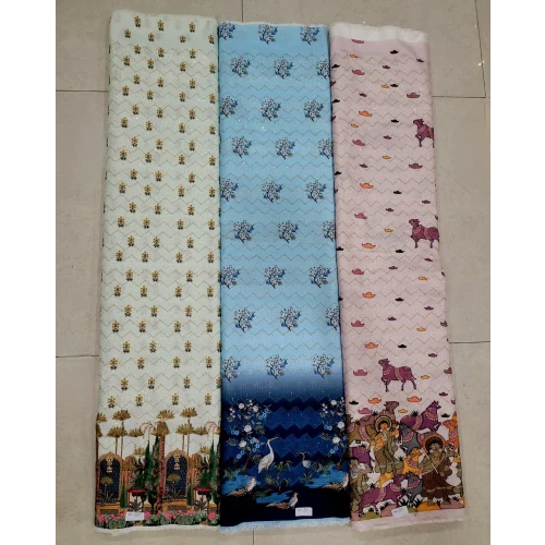 Mens Kurta Printed Fabrics - Attributes: Washable