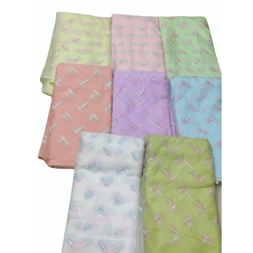 Nylon Organza Embroidery Fabric