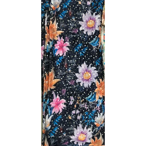 Digital Print Embroidery Fabric
