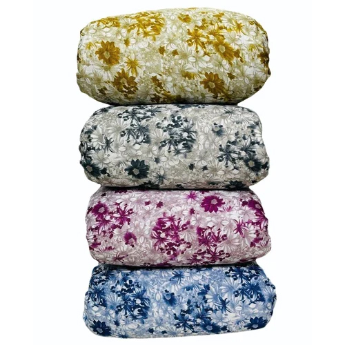210 GSM Silk Cotton Digital Printed Fabric