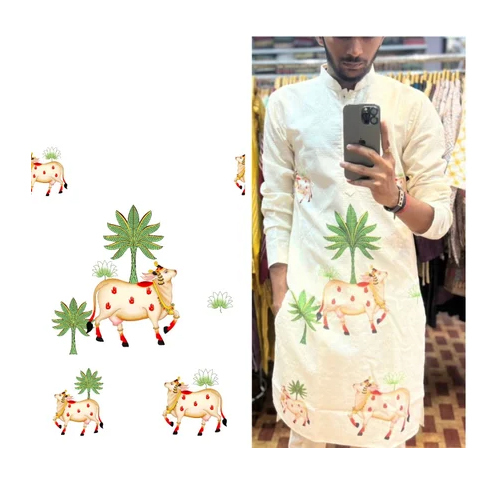 Pc Cotton Allover Sequence Digital Print - Color: Multi Color