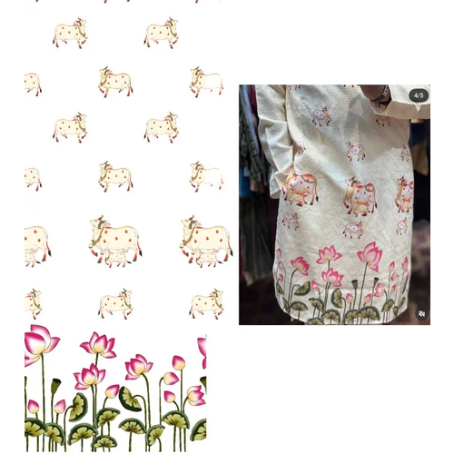 Pc Cotton Allover Sequence Digital Print