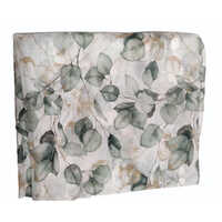 Tabby Silk Organza Leaf Printed Fabric