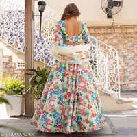 Digital Print Lehenga Choli Fabric