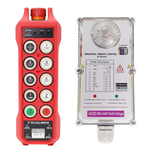 8 Buttons Ip68 Waterproof Radio Remote Control Crane - Color: Various Available