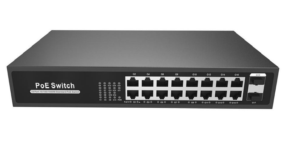 16-port Full Gigabit 2-SFP PoE Switch