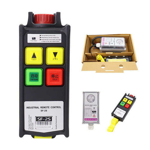 2 Buttons Single Speed Machinery Remote Control - Color: Various Available