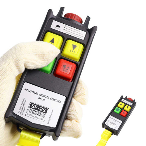 2 Buttons Single Speed Electric Crane Remote Control - Color: Various Available