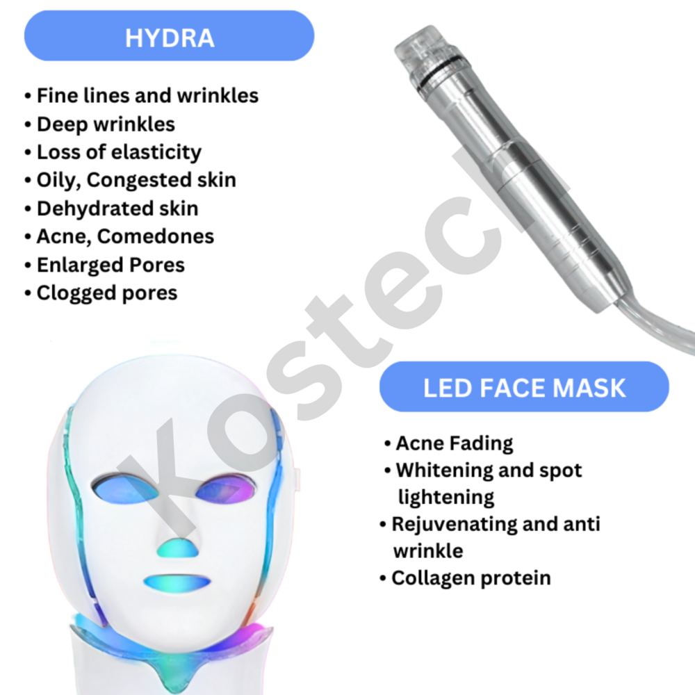 Hydra Facial MDA with  10 in 1 Small Model Electroporation Machine