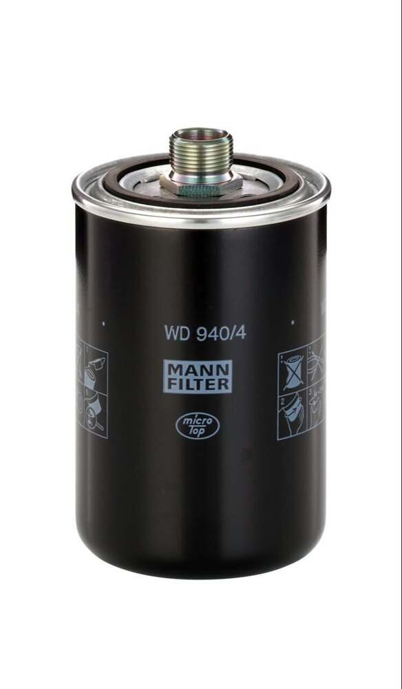 Mann Filter Wd 940/4 Spin On Oil Filter - Color: Black