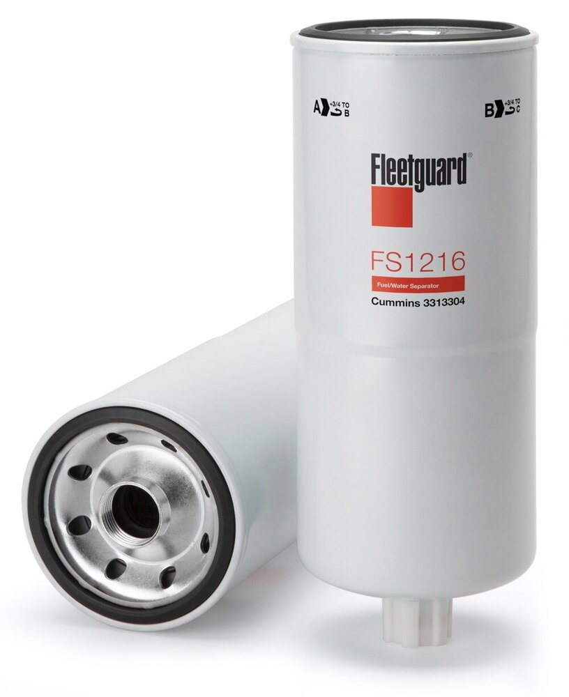 Fleetguard Fuel/Water Separator Spin On Fs1216 - Color: White