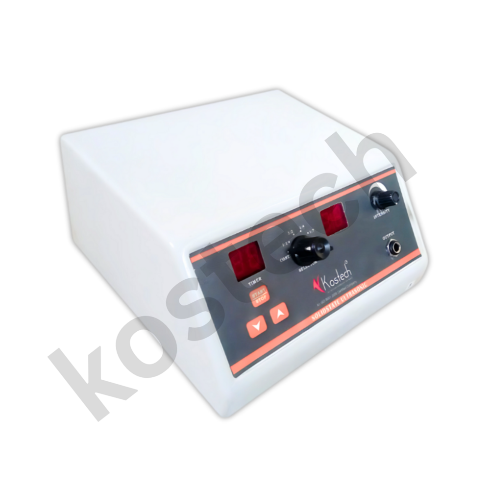 Digital Ultrasonic Machine - White, Portable, 50 Hertz Frequency | High-frequency Sound Waves, Enhanced Circulation, Non-invasive