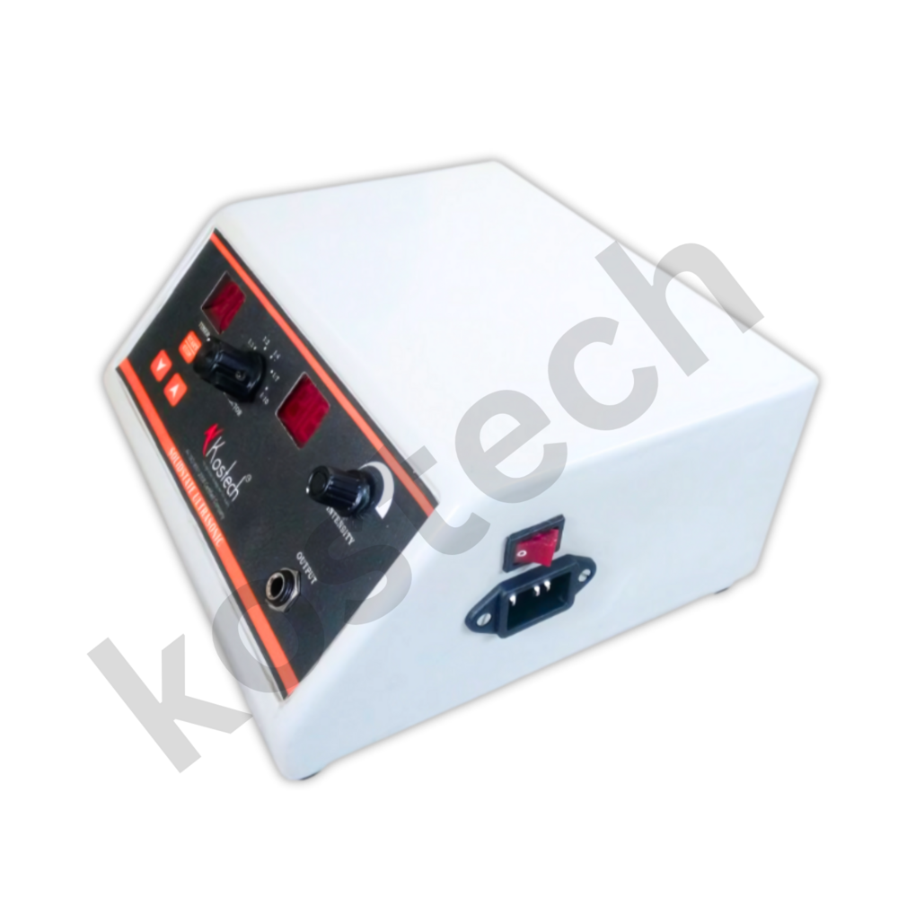 Digital Ultrasonic Machine - White, Portable, 50 Hertz Frequency | High-frequency Sound Waves, Enhanced Circulation, Non-invasive
