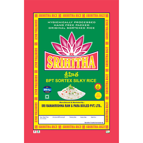 Sortex Bpt Rice Hmt Sortex Silky Rice Packaging Bag - Color: White at Best Price in ...