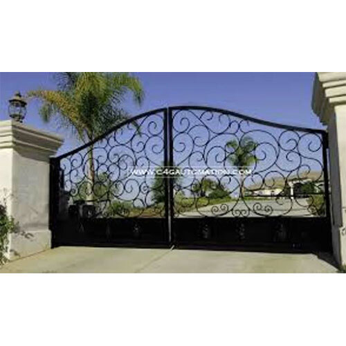 Automatic Remote Control Gate - Color: Black
