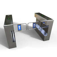 Flap Barrier Gates - Color: Silver