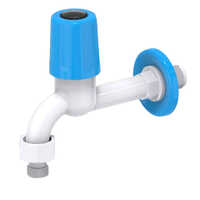 Pvc Water Tap - Color: White & Blue