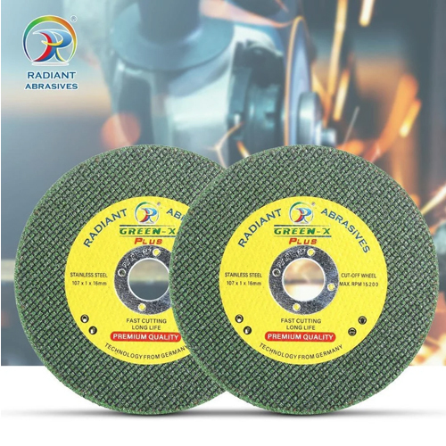 107mm Radiant Green X Plus Cutting Wheel - Material: Aluminum
