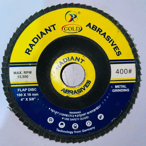 100 X 16mm 200 Radiant Gold Abrasive Flap Disc