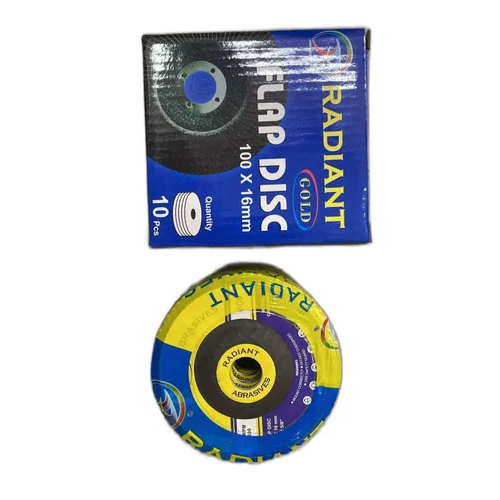 100 X 16mm 60 Radiant Gold Abrasive Flap Disc
