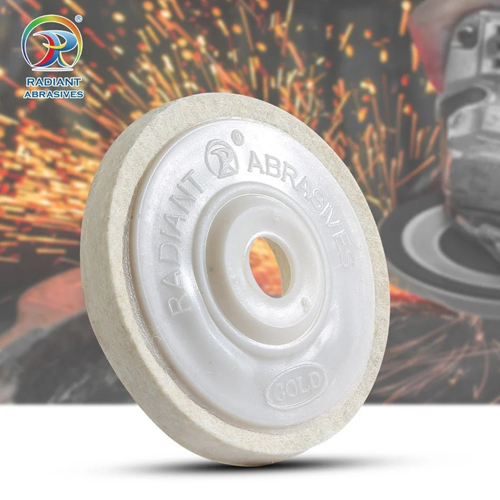 4inch Non Woven Combi Flap Wheel - Color: White