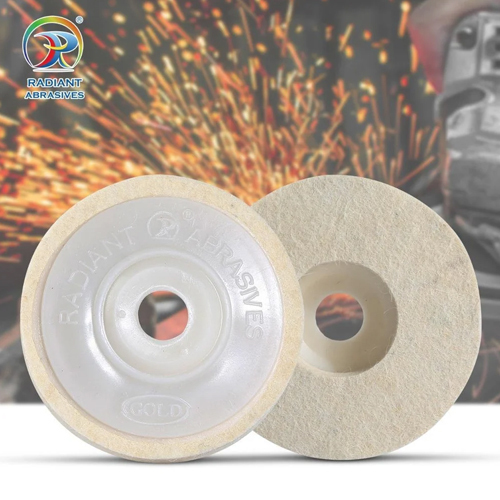 4inch Non Woven Combi Flap Wheel - Color: White