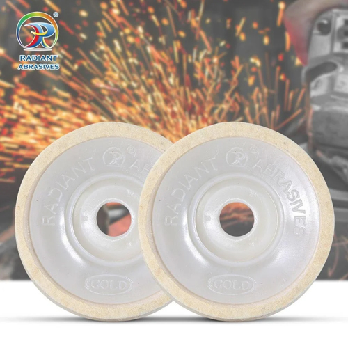 4inch Non Woven Combi Flap Wheel - Color: White