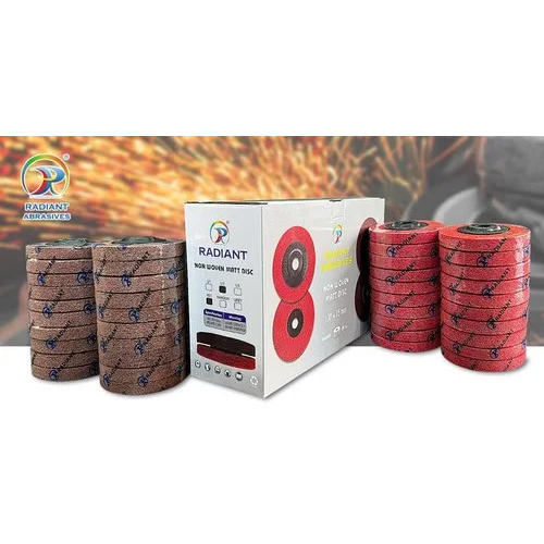 4X2inch Red Non Woven Abrasive Wheel