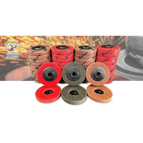 4X2inch Red Non Woven Abrasive Wheel