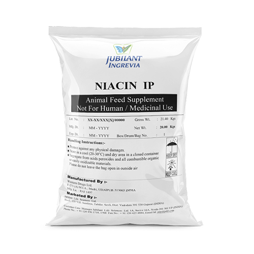 20kg Niacin-IP Animal Feed Supplement