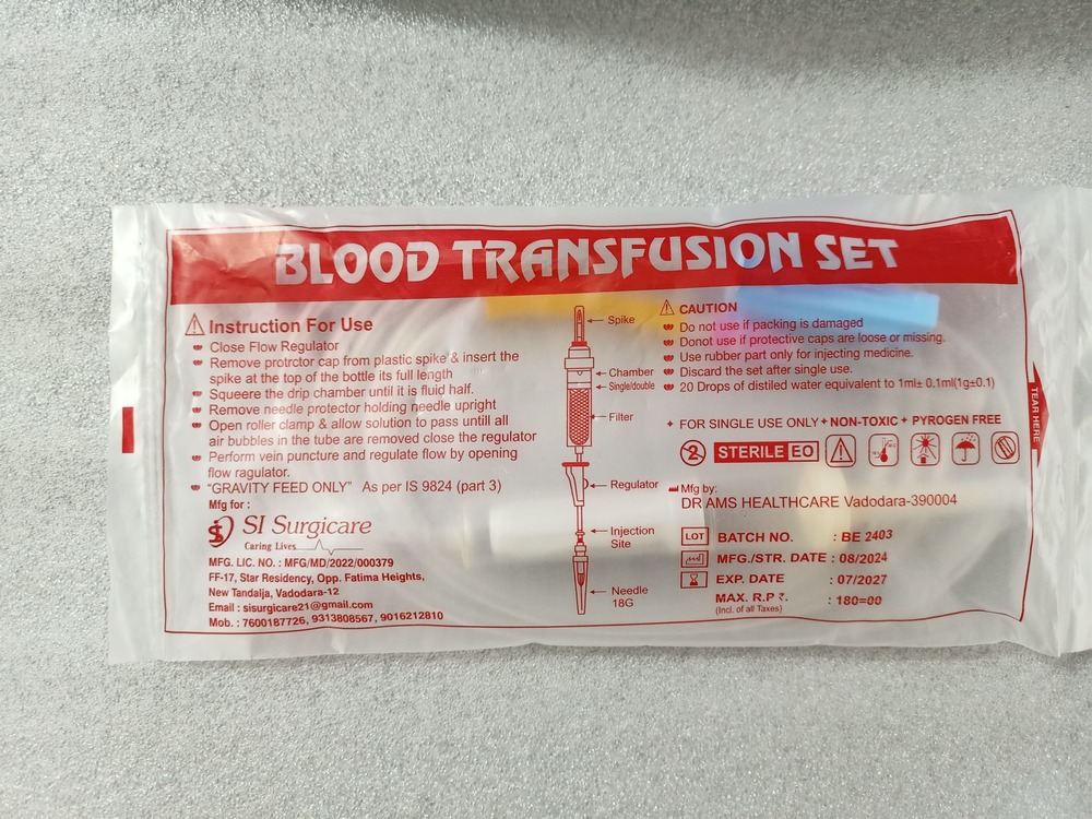 01_Blood Transfusion Set - Application: Hospital