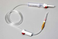 Blood Transfusion Set - Rubber Material, Standard Size, Transparent Color | Single-use Design, 1-year Warranty For Hospital Applications