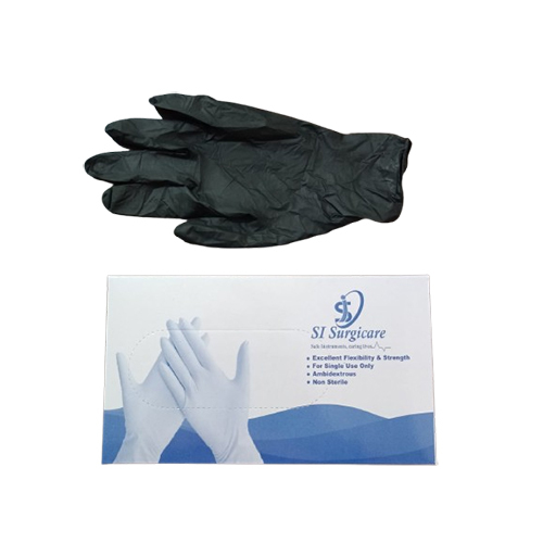 Nitrile Examination Gloves - Rubber Material, Plus Size | Blue Color, Medical Grade For Hospital Use, Comfortable Fit For Extended Wear